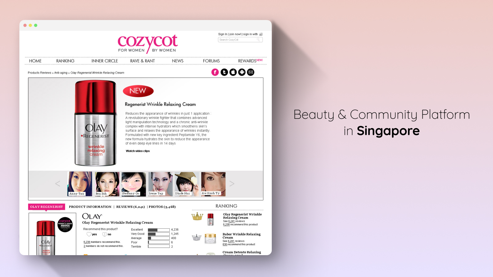 Revamp of a Beauty & Community Website (2012)