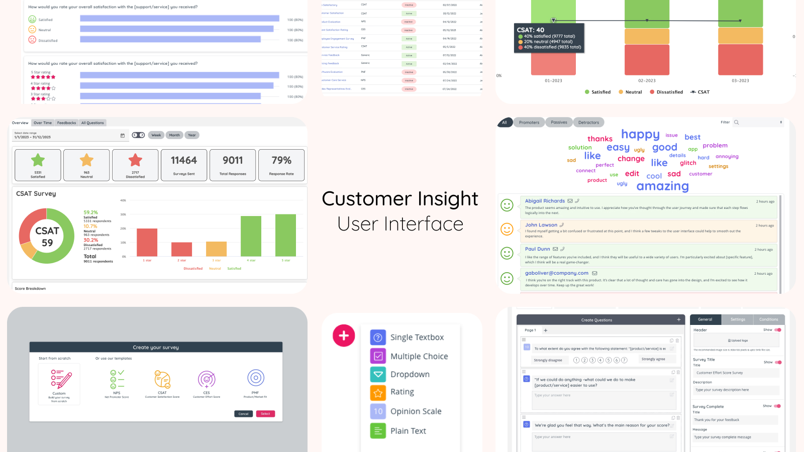 Customer Insight User Interface (UI)