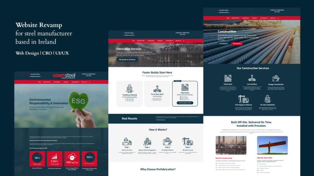 COEN - Website Revamp for steel thumbnail