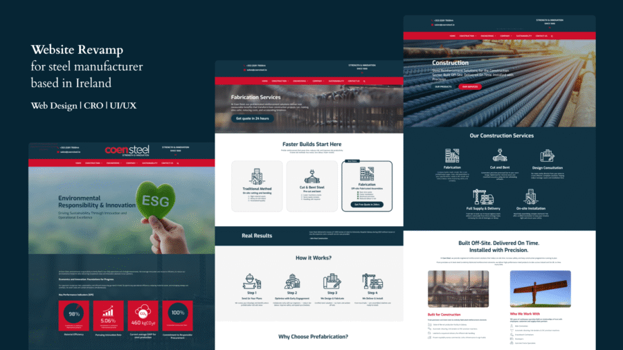 From Text-Heavy to Visual: UX-Focused Redesign for a Steel Business